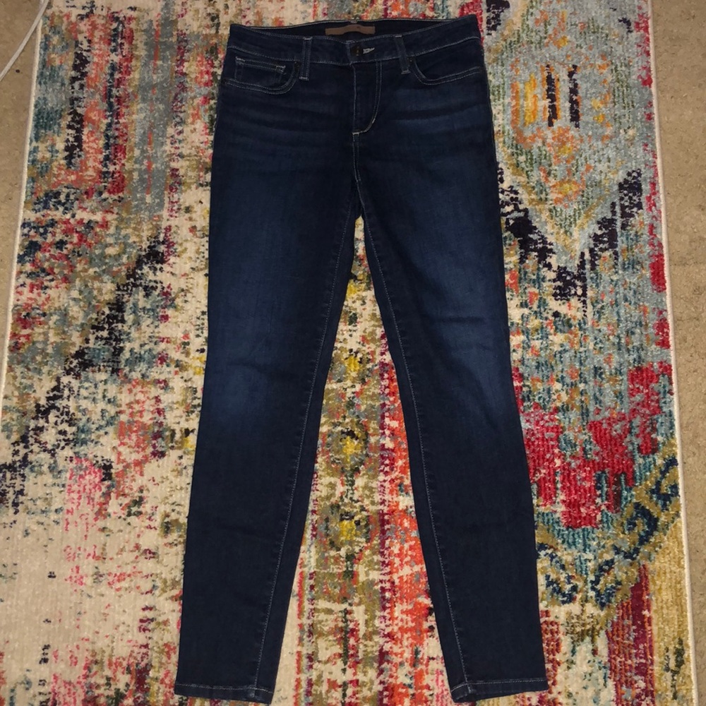 JOES JEANS mid rise dark wash jeans